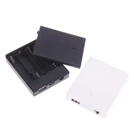 78*64*19mm Portable USB Power Supply Battery Box Mini 4AA Battery Holder Storage Box Case For LED Strip Light Accessories 2Color Peaceful Pleasures Health and Wellness