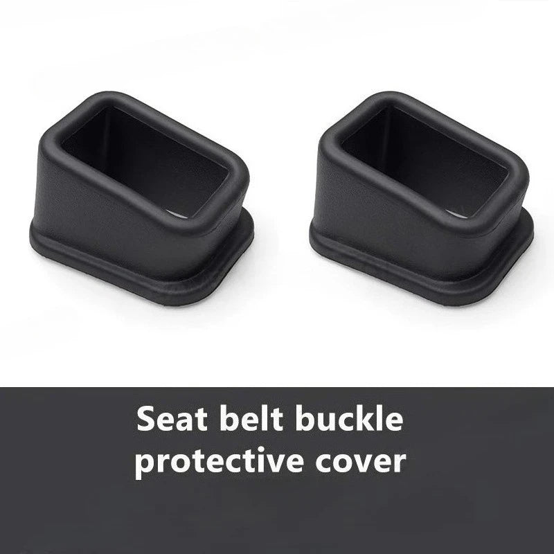 2-Pack Silicone Seat Belt Buckle Holder & Anti-Slip Slot Fixer