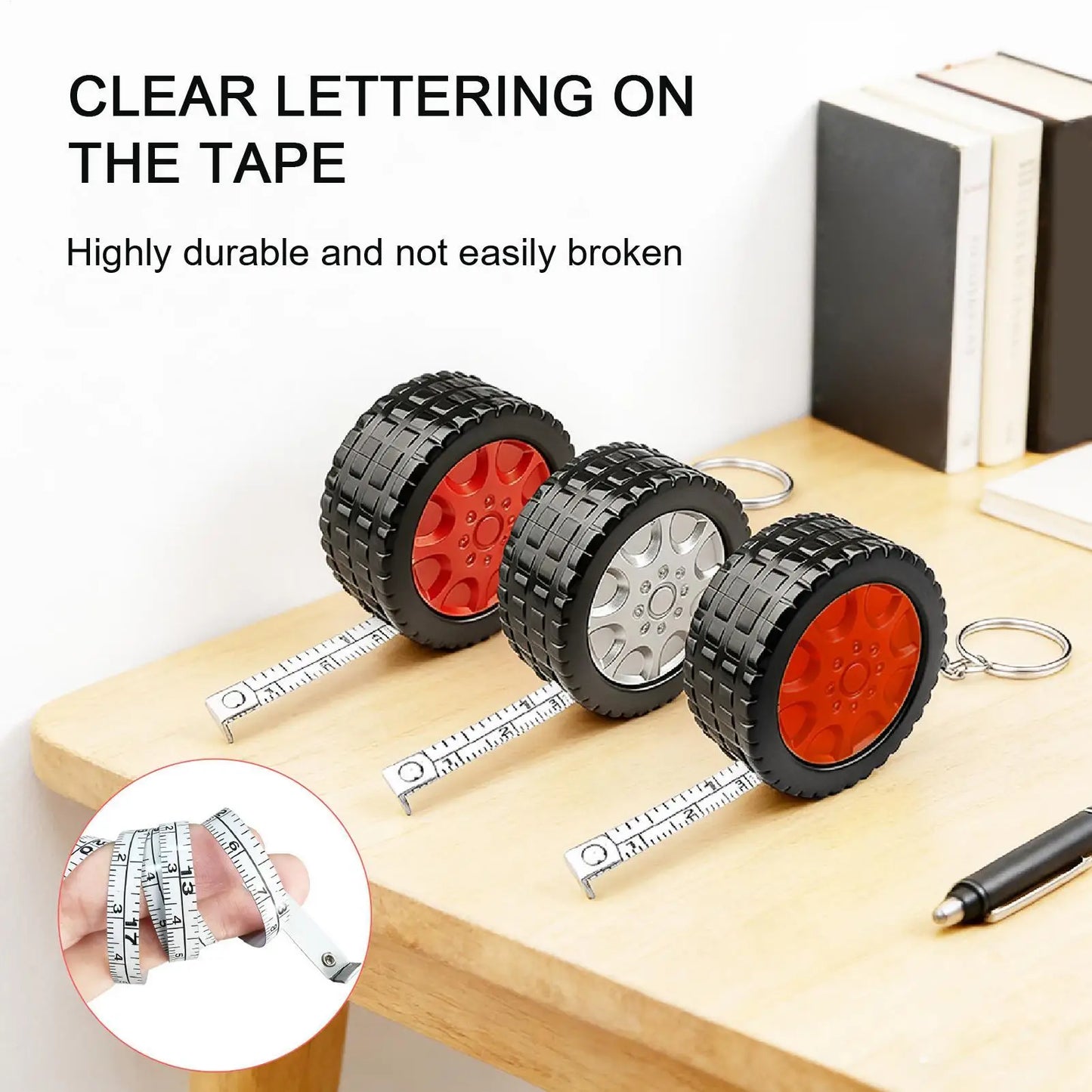 Mini Retractable Tape Measure Keychain – 10m Portable Ruler