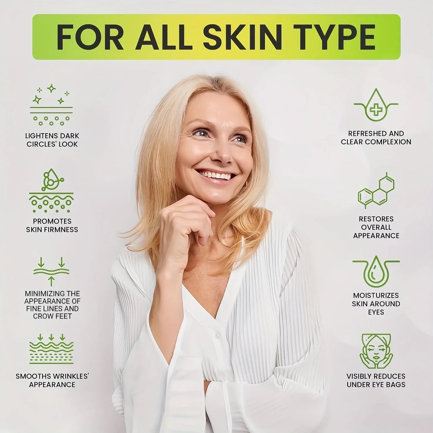 GORGIQUE Under Eye Cream Hyaluronic Acid – Firming & Brightening
