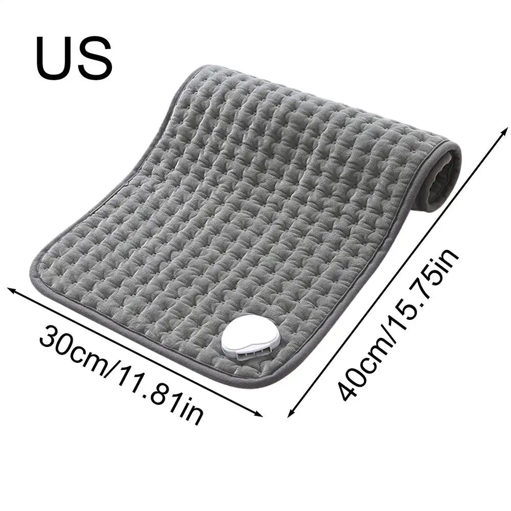 Portable Electric Heating Pad Adjustable Temperature Auto Off for Neck Back Pain Relief Men Women Elderly Menstrual Cramps Peaceful Pleasures Health and Wellness 3040cm US China Mainland