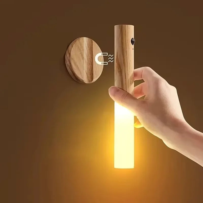 Motion Sensor LED Night Light – Rechargeable Wall Lamp