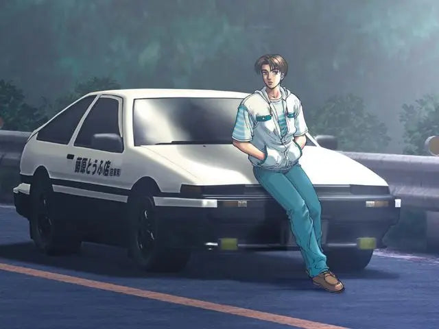 Initial D AE86 Takumi Anime Canvas Wall Art | Drift Car Poster