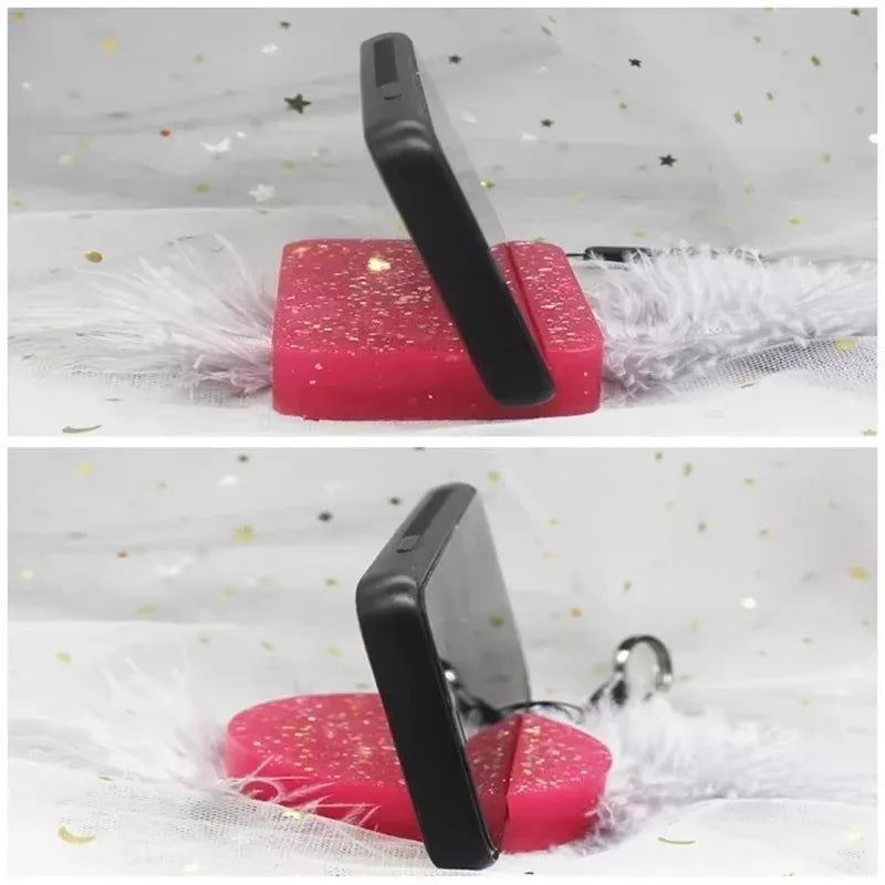 Creative Circular Square Phone Holder Silicone Mold DIY Handmade
