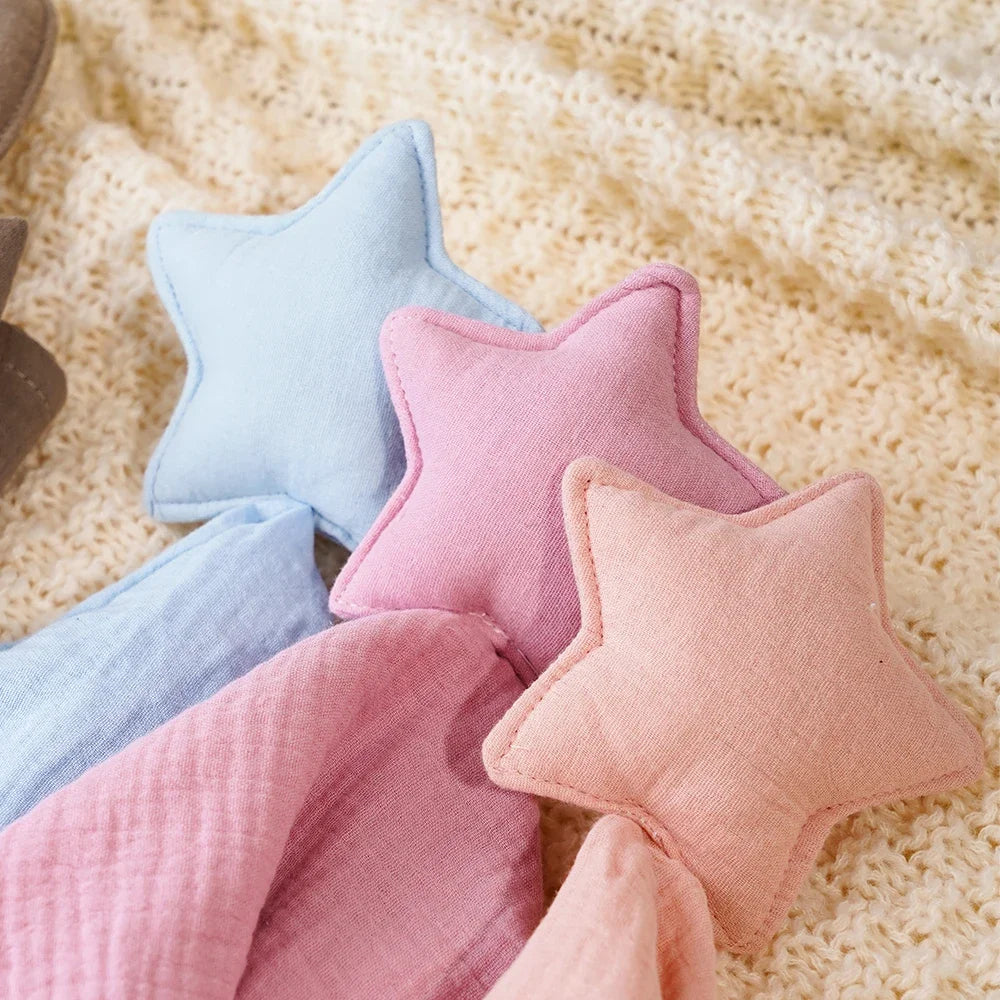 Star Soothing Towel Baby Pure Cotton Fashionable and Individualistic Small Blanket Baby Sleeping Companion Doll Saliva Towel New Peaceful Pleasures Health and Wellness