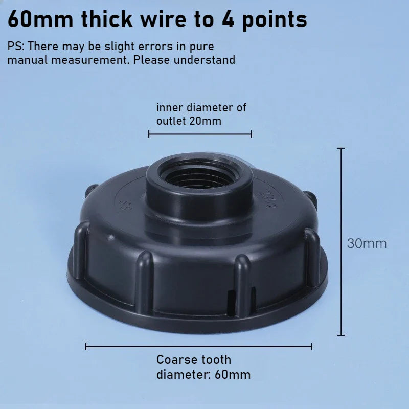 IBC Tote Tank Valve Adapter – Variable Diameter Threaded Joint