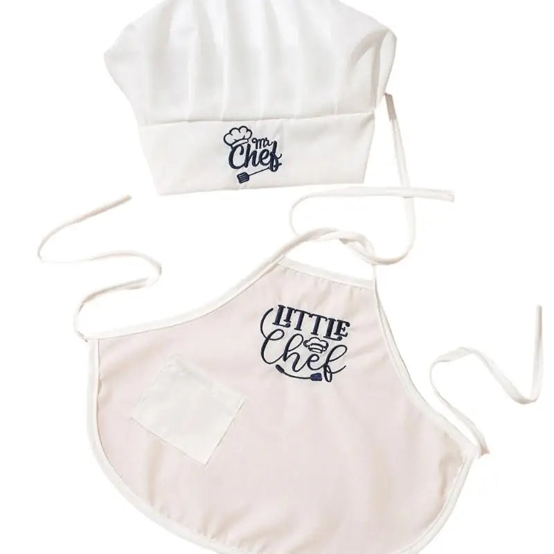 Baby Cook Apron & Hat Set | Newborn Photography Costume