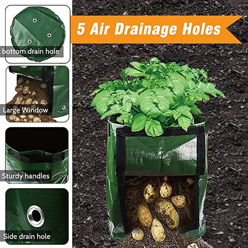 Potato Grow Bags 1–12 Gallon | Vegetable Planter with Flap