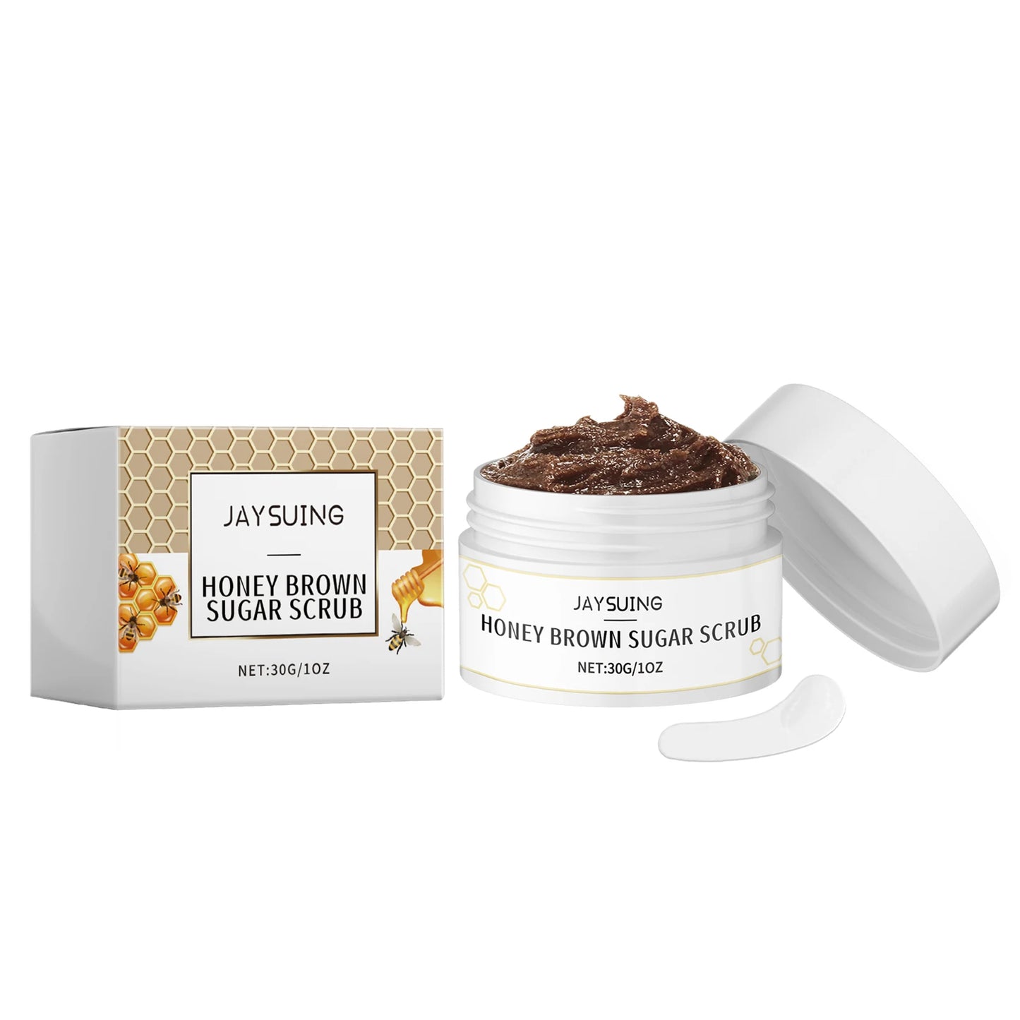 Honey Brown Sugar Scrub Cream for Exfoliation and Skin Care Peaceful Pleasures Health and Wellness
