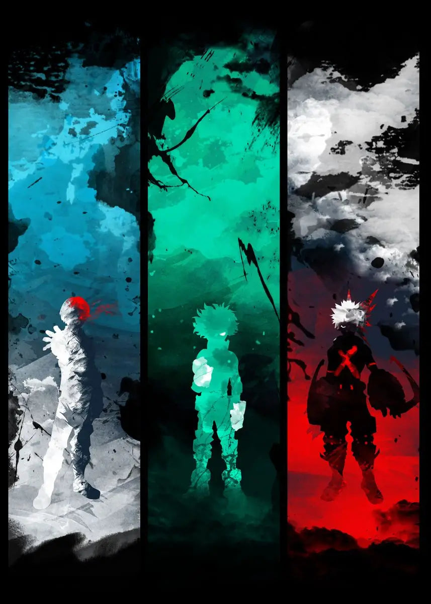 My Hero A-Academia Poster Anime Canvas Painting Wall Print Picture for Boy Bedroom Home Decor Cuadros Peaceful Pleasures Health and Wellness by-12 40x60cm Unframed