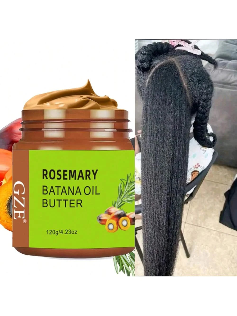 GZE Rosemary & Batana Oil Hair Butter Mask – Deep Moisture