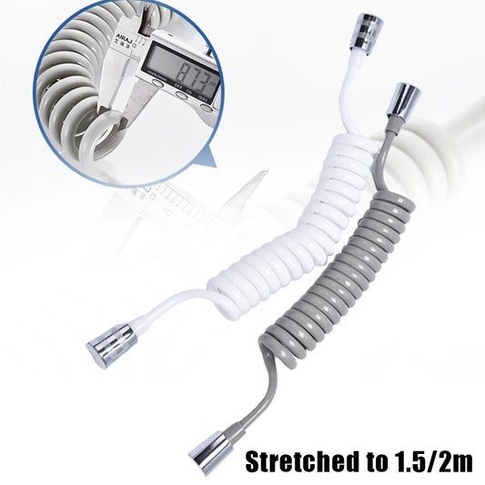 1 5M 2M Telephone Line Shower Hose Anti-wrap Spring Flexible Sprayer Peaceful Pleasures Health and Wellness