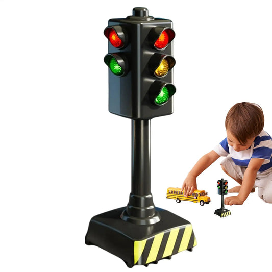Mini Traffic Light Toy – Kids Road Safety Education Block Educational Traffic Toy Peaceful Pleasures Health and Wellness