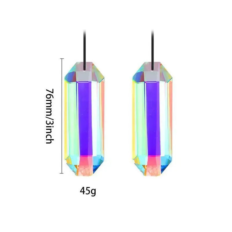 Sun Catcher Crystal Prism Wind Chime Long Pendant Indoor Garden