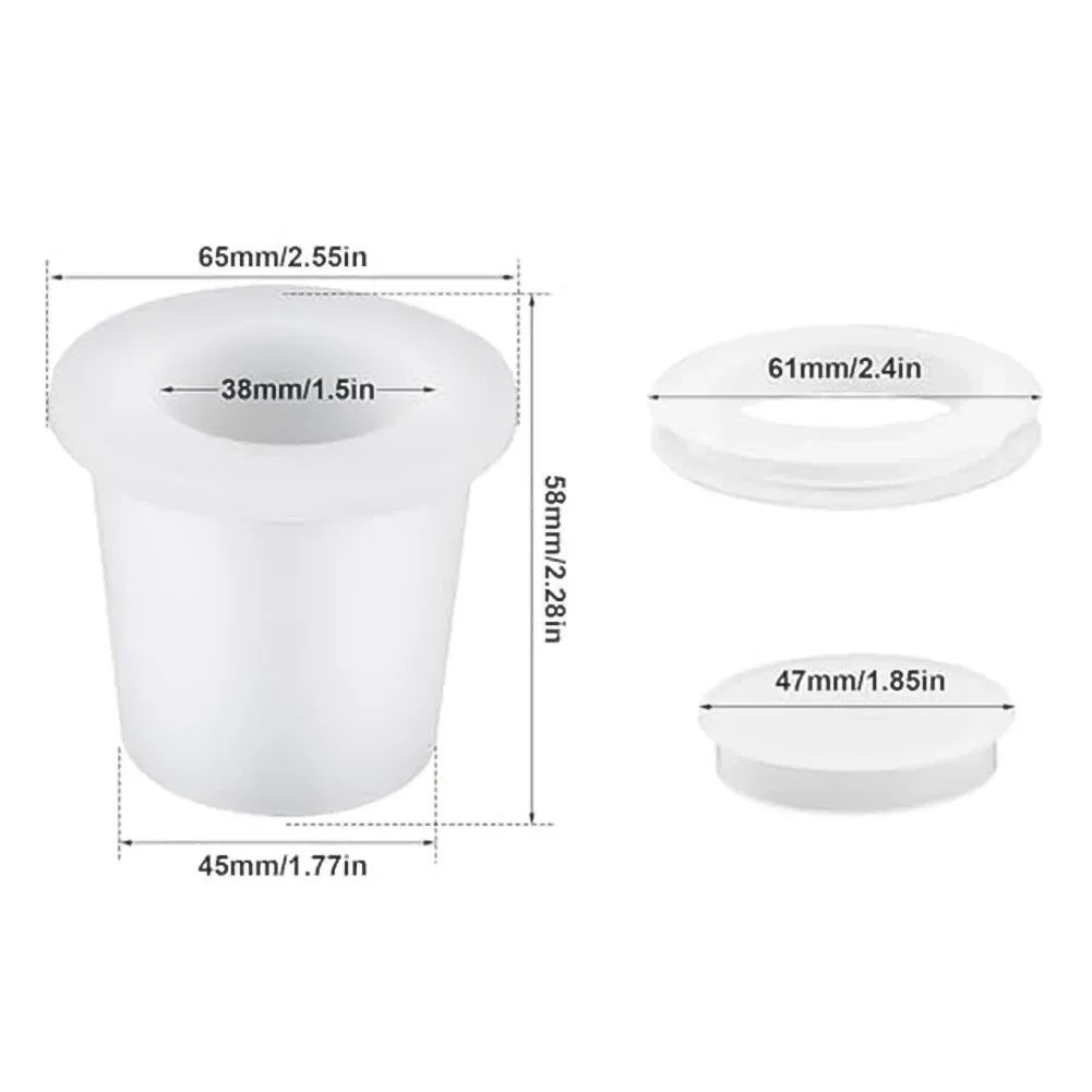 Patio Umbrella Hole Ring & Wedge Cover Set | 2 Sets Silicone