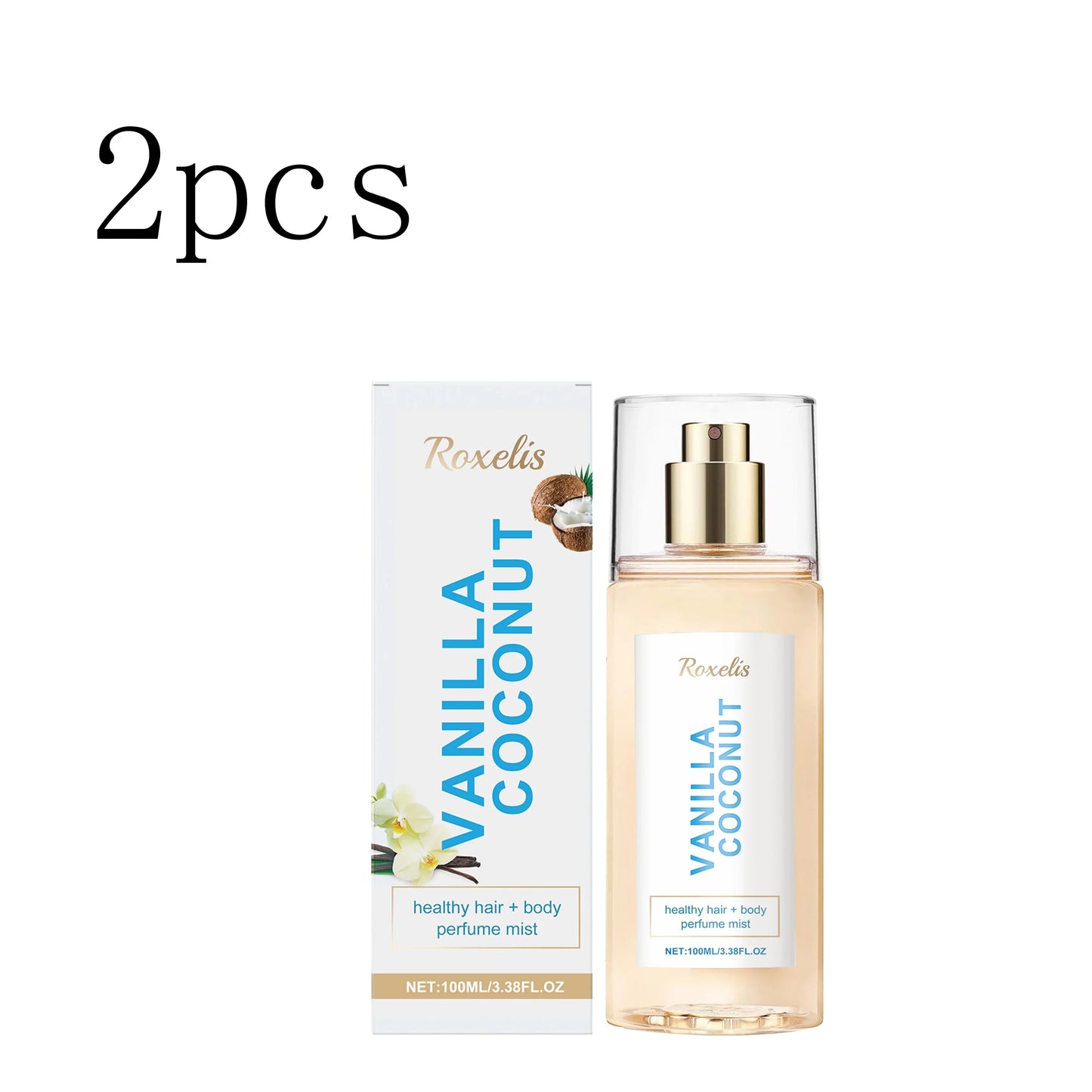 Vanilla Coconut Body Perfume Spray – Long-Lasting 100ml Mist
