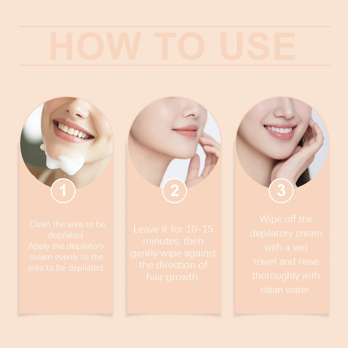 Coconut Facial Hair Removal Cream for Gentle Depilation Peaceful Pleasures Health and Wellness