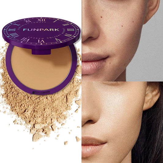 FUNPARK Matte Pressed Powder Foundation – 5 Shades Full Coverage Pressed Powder Foundation Oasis Select