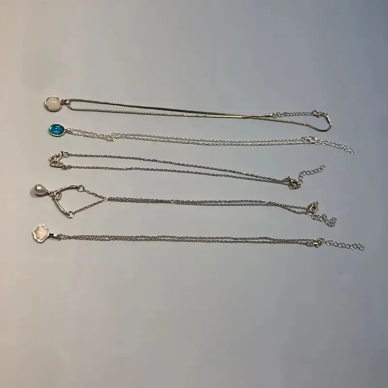 5-Piece Retro Bohemian Moonstone Jewelry Set Peaceful Pleasures Health and Wellness