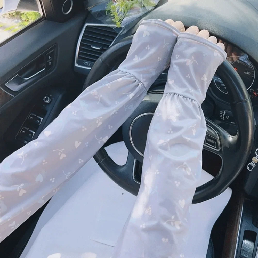UPF 50+ Ice Silk Cooling Arm Sleeves – UV Sun Protection