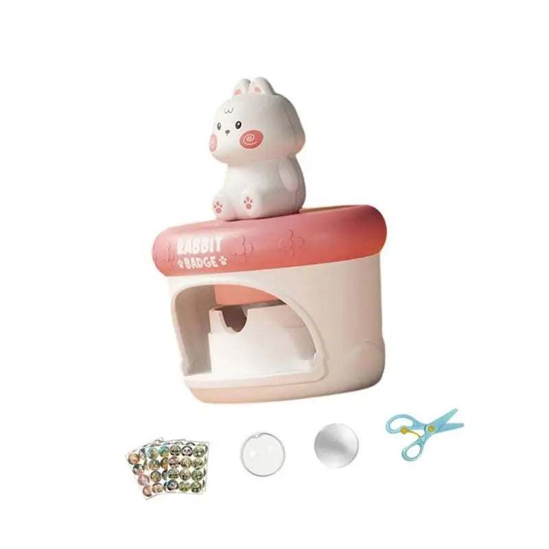 Kids Badge Maker Kit | Creative Art Craft Badge Press Machine