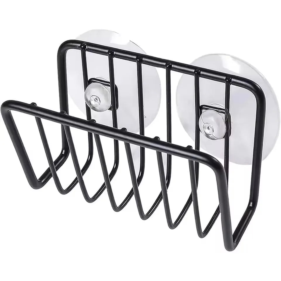 Sink Sponge Holder Rack – Wall Mount Steel Kitchen Organizer