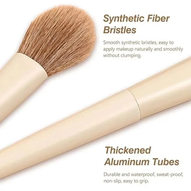 RUNTOIN 14-Pc Professional Soft Makeup Brush Set for Women
