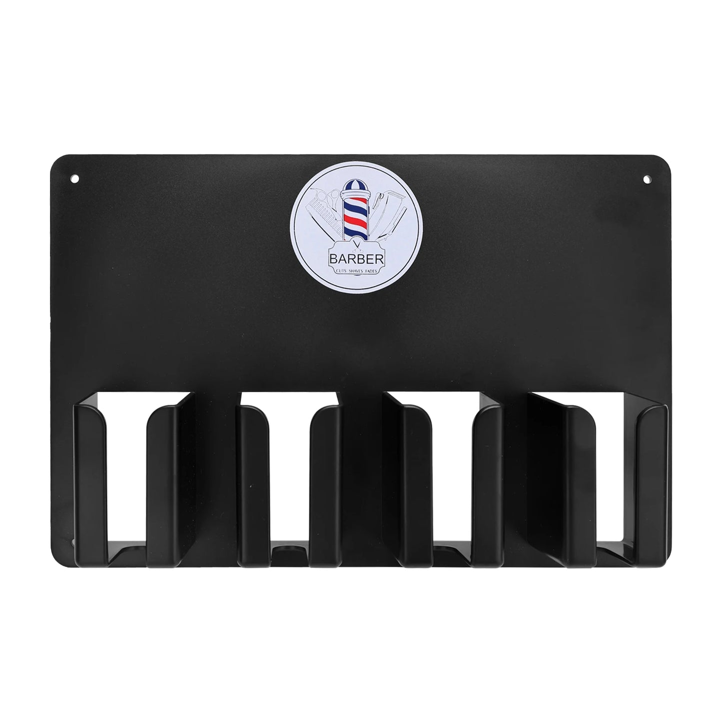 Barbershop Electric Hair Clipper Storage Holder Rack Heat Resistant Trimmer Stand Wall Organizer Salon Hairdressing Tool Supplie Peaceful Pleasures Health and Wellness black