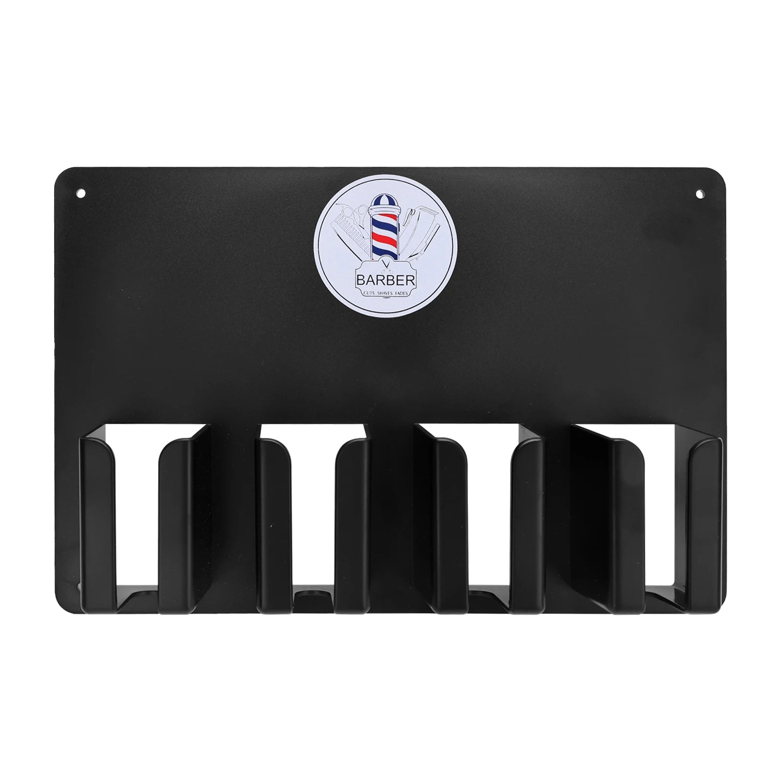 Barbershop Electric Hair Clipper Storage Holder Rack Heat Resistant Trimmer Stand Wall Organizer Salon Hairdressing Tool Supplie Peaceful Pleasures Health and Wellness black