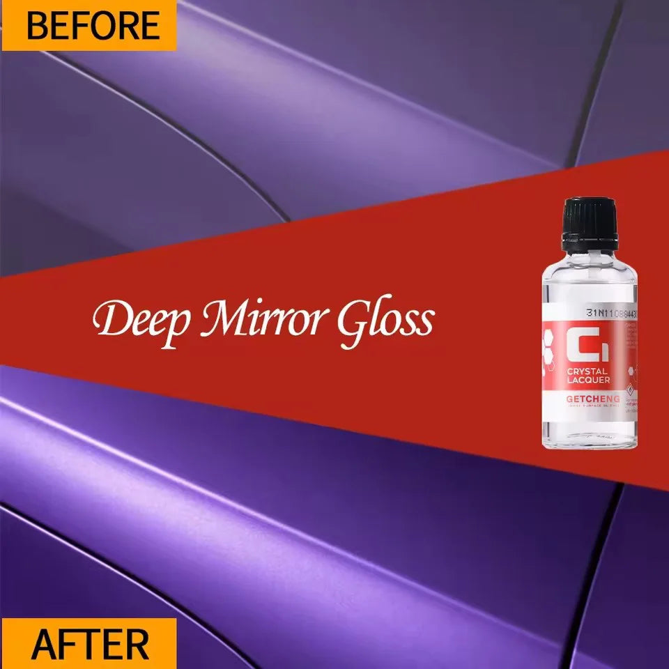 C1 Crystal Coating for Car Ceramic Coating for Car's Paintwork Graphene Ceramic Car Hydrophobic Coating High Shine Peaceful Pleasures Health and Wellness