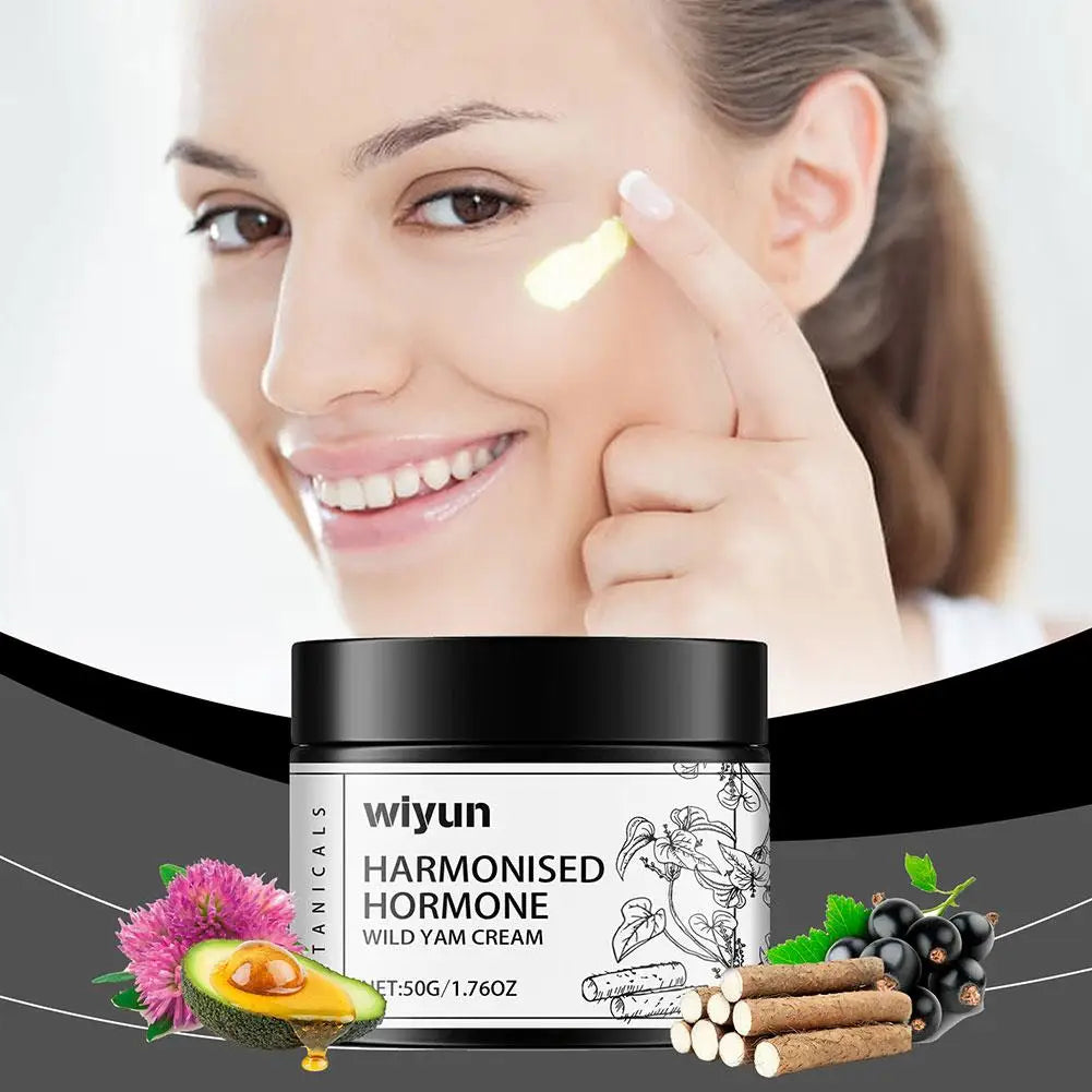 Wild Yam Cream – Hormone Balance & Menopause Support Moisturizing Face Cream for Women | Brightening & Firming 50g Peaceful Pleasures Health and Wellness