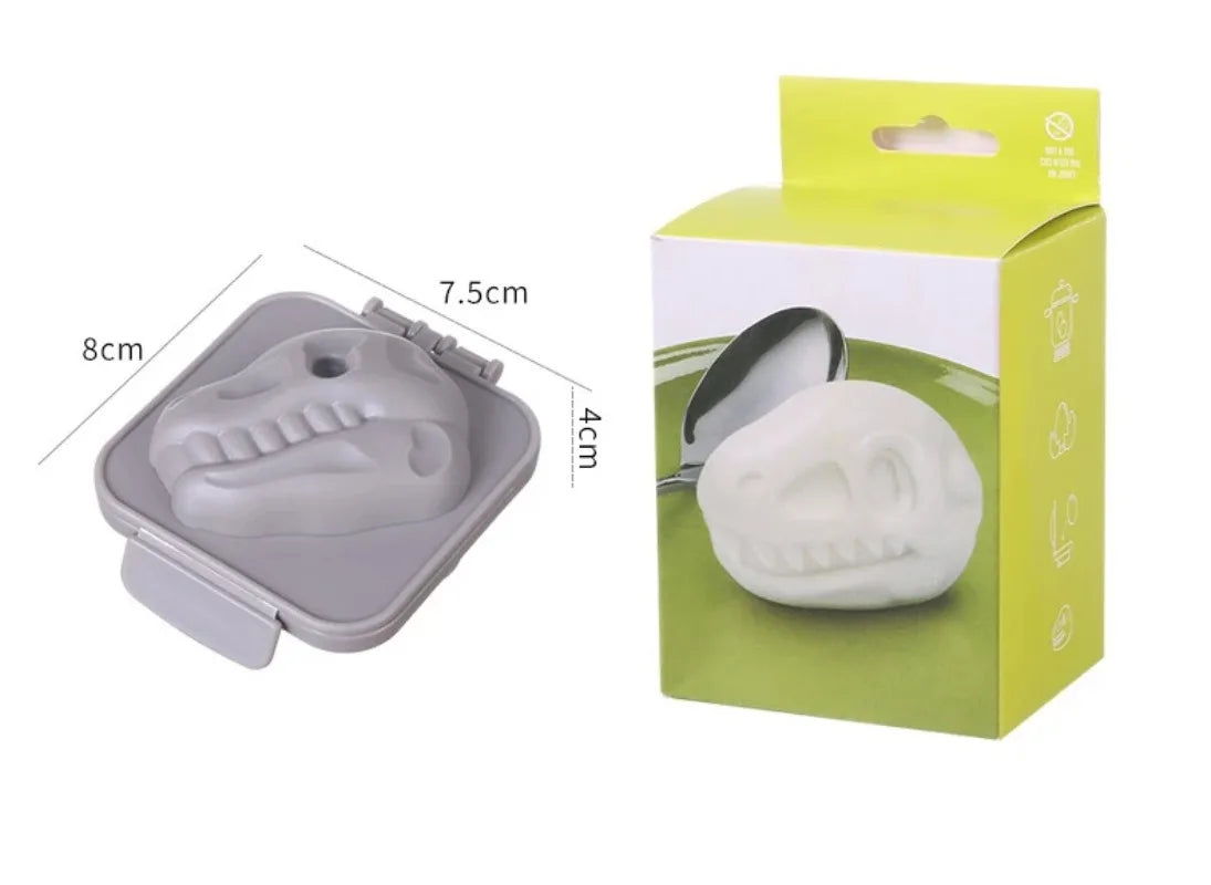 Dinosaur Fossil-shaped Egg Press Kitchen Gadgets Creative Food-grade Egg Breakfast Mold Creative Cartoon Egg Mold with Buckle Peaceful Pleasures Health and Wellness 1pc