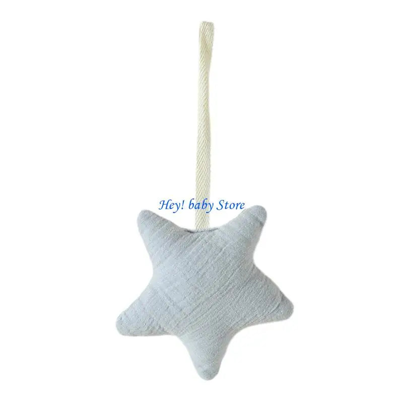 Cotton Baby Pacifier Holder Rattle Toy – Stroller, Crib & Car