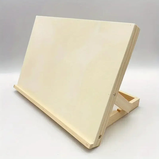 Foldable Wooden Art Stand Tilted Writing Board Portable Painting Peaceful Pleasures Health and Wellness 1 pc
