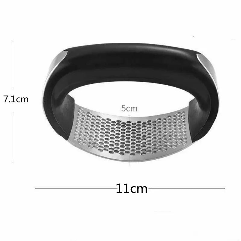 Stainless Steel Garlic Press & Manual Mincer | Kitchen Tool
