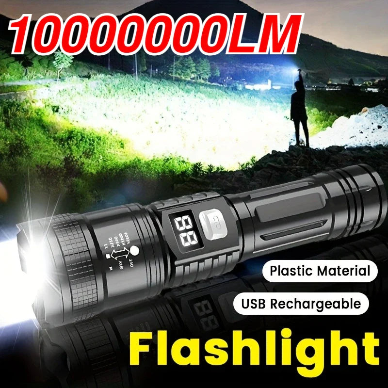 Zoomable LED Flashlight | Type-C Rechargeable, 3 Modes