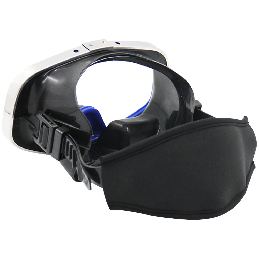 Scuba Mask Straps Comfortable Neoprene Mask Strap Cover Adjustable Goggle Strap Covers Hair Protector Wrap Swimming Water Sports Peaceful Pleasures Health and Wellness Black