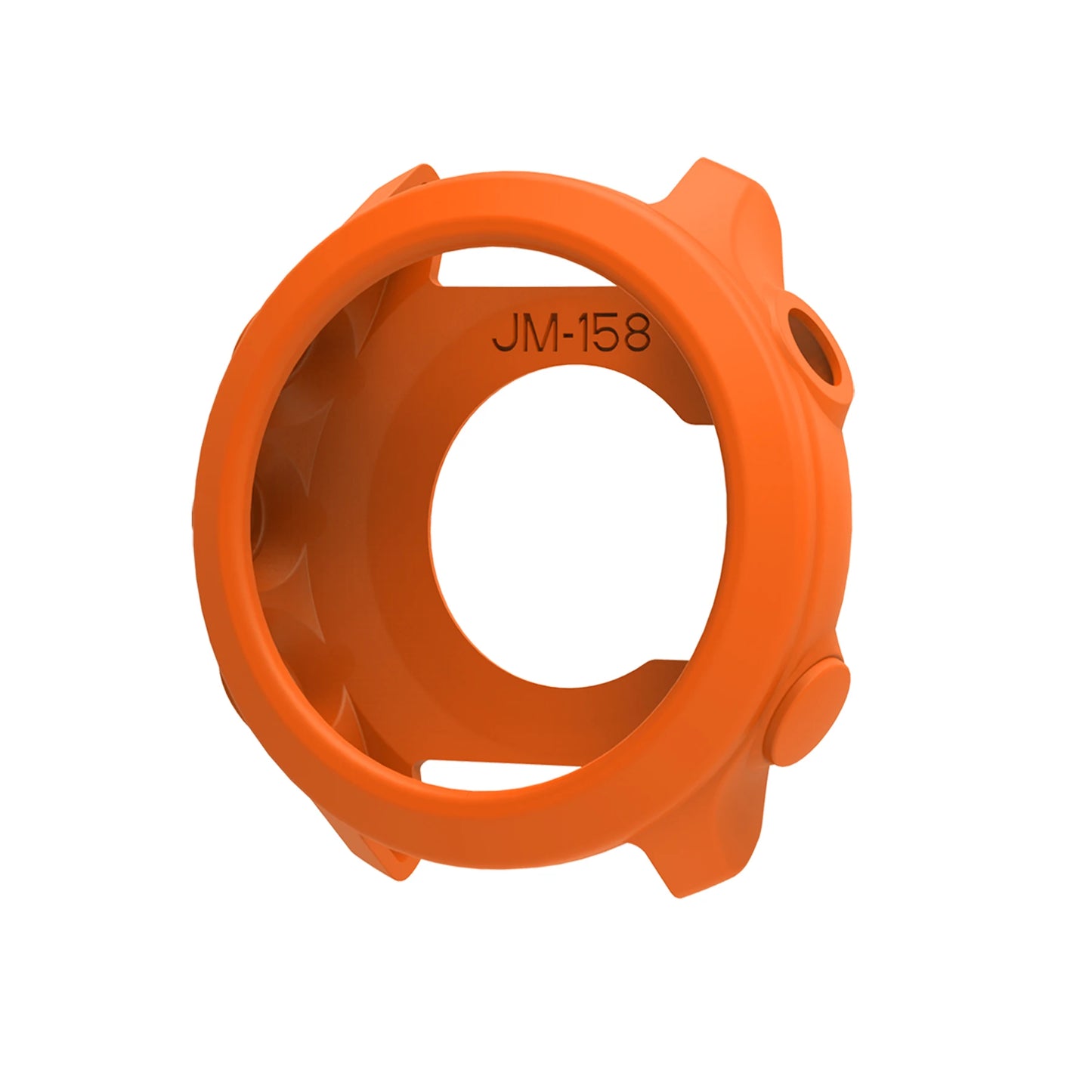 Silicone Case for Garmin Forerunner 55 & 158 – Clear Bumper Cover Peaceful Pleasures Health and Wellness orange