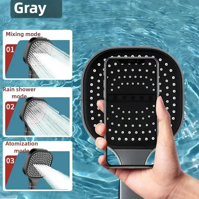 3-Mode High Pressure Handheld Shower Head | Water Saving