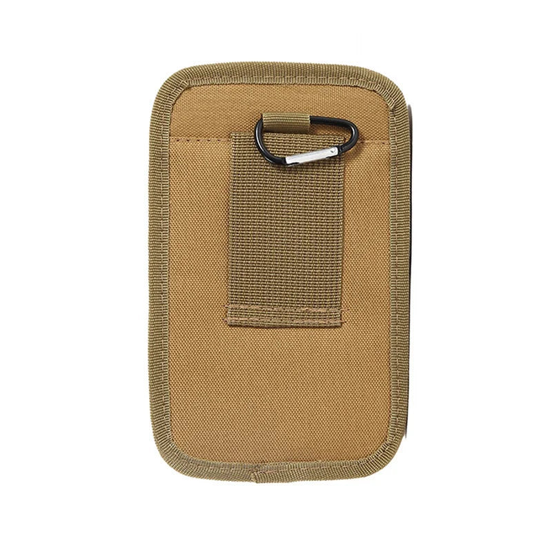 Men Bag Universal Multi-color Vertical Black Portable Belt Change Key Hanging Waist Storage Bags Mobile Phone Waist Bag Peaceful Pleasures Health and Wellness Khaki color