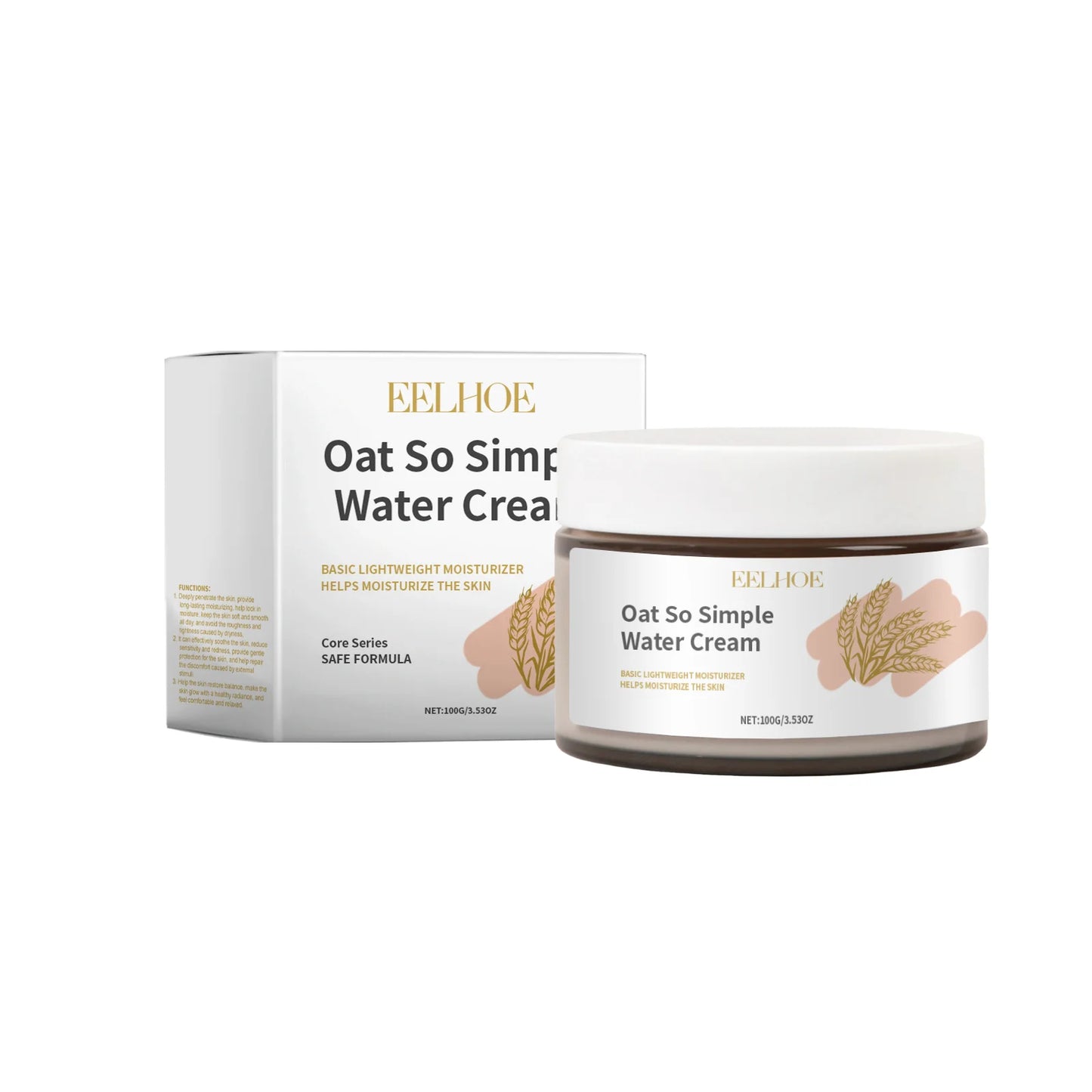 Oat Relief Face Cream – Hyaluronic Acid, Oil-Free, Sensitive Skin