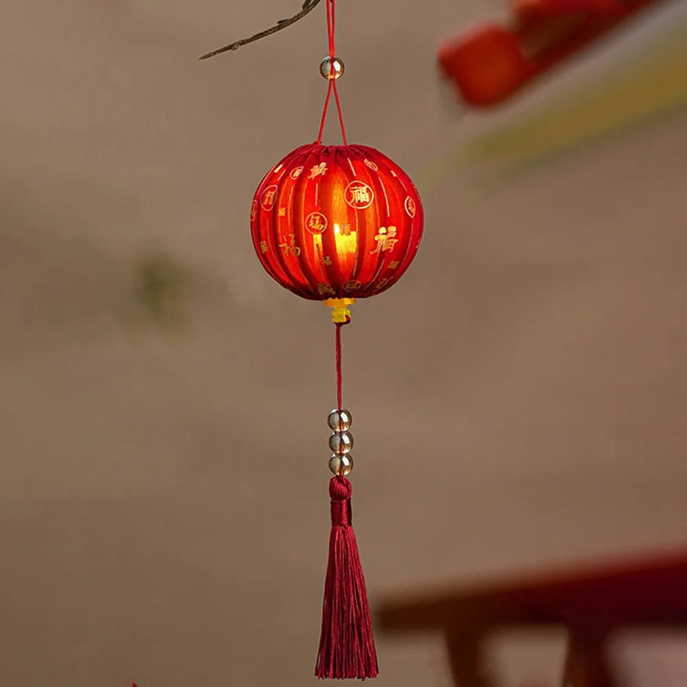 2026 Horse Year Chinese New Year Handmade Glowing Cloth Lantern