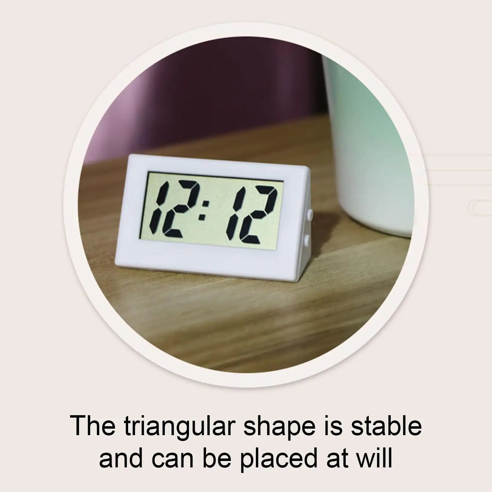 Small Battery Operated Digital Clock Compact LED Display for Desk Wall Shelf, Kitchen, Classroom, Office & Bedroom Peaceful Pleasures Health and Wellness