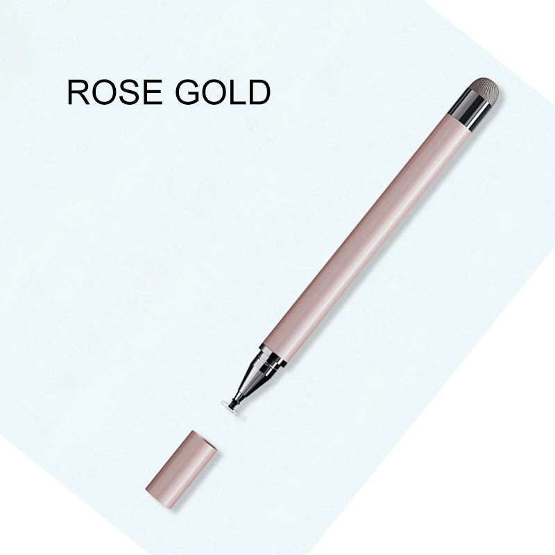 2-in-1 Capacitive Stylus Pen Stylus For Touch Screen Stylus Pens For Android Phone Pen For Mobile Universal Touch pen for tablet Peaceful Pleasures Health and Wellness Rose gold for cap