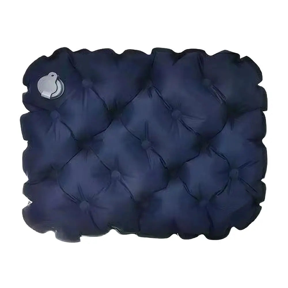Portable Inflatable Seat Cushion for Camping & Travel Peaceful Pleasures Health and Wellness navy blue
