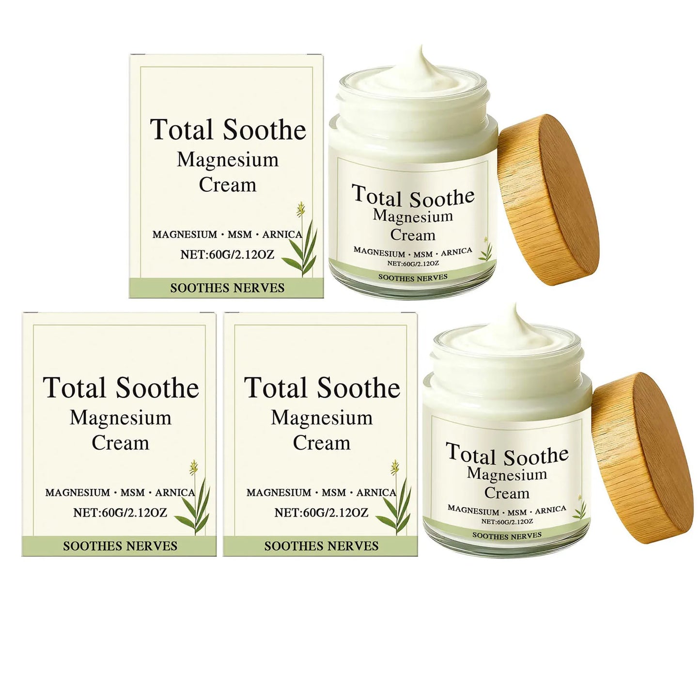 Moisturizing Joint Soothing Cream Nourishing Joint Muscles Relieve Muscle Soreness Reduce Discomfort Muscle Care Massage Cream Peaceful Pleasures Health and Wellness 3 x 60G Boxed