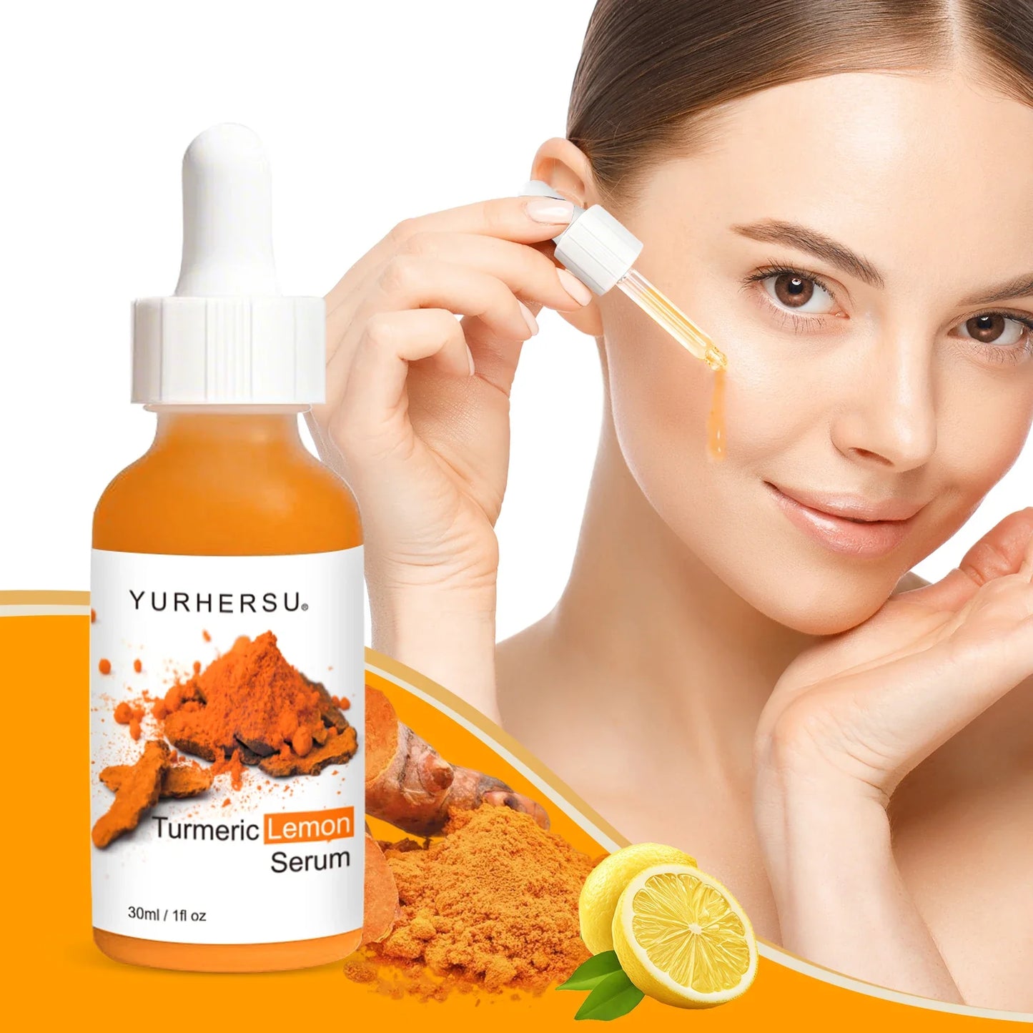 Turmeric & Lemon Extract Face Serum – Antioxidant Glow 30ml