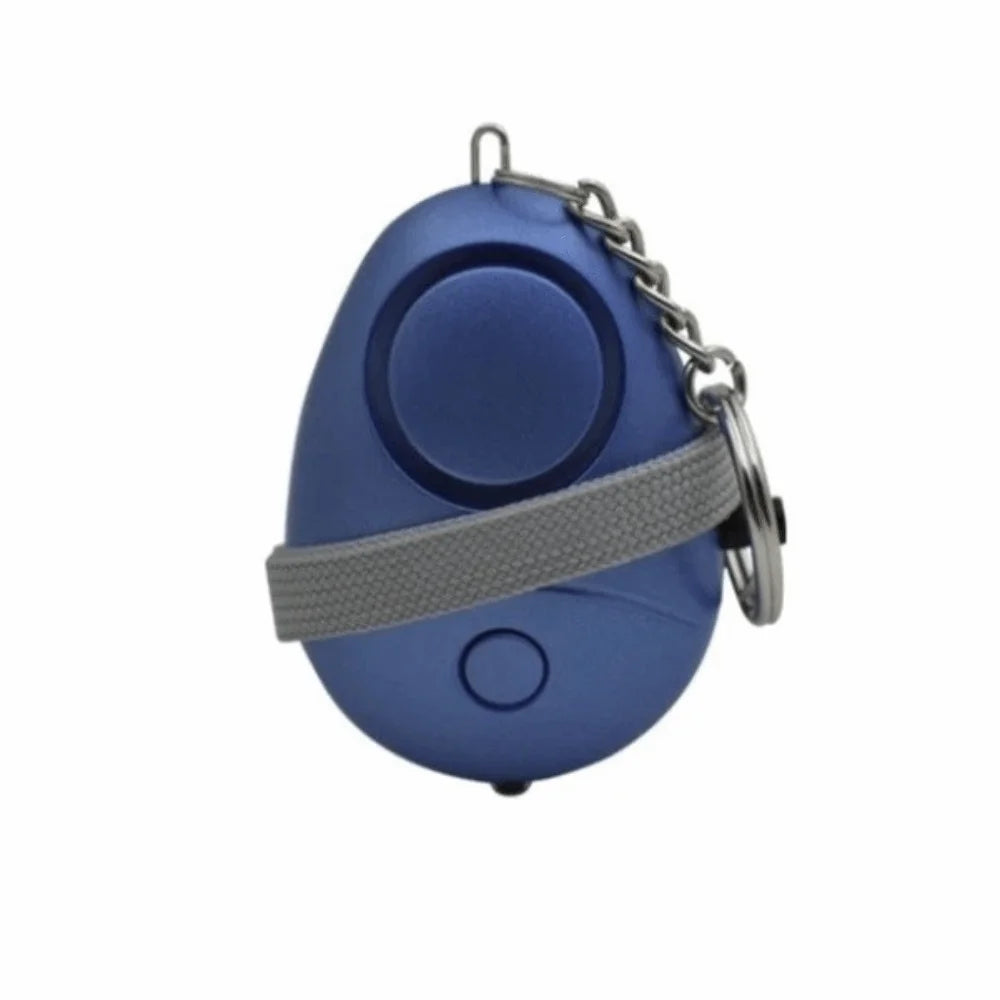 Sound Alert Loud Siren Personal Alarm LED Flashlight 130dB Sound Emergency Alarm Egg-shaped Safety Alarm Elderly Peaceful Pleasures Health and Wellness Blue