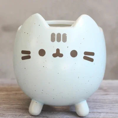 Cute Cat Ceramic Succulent Pot | Animal Planter Gift