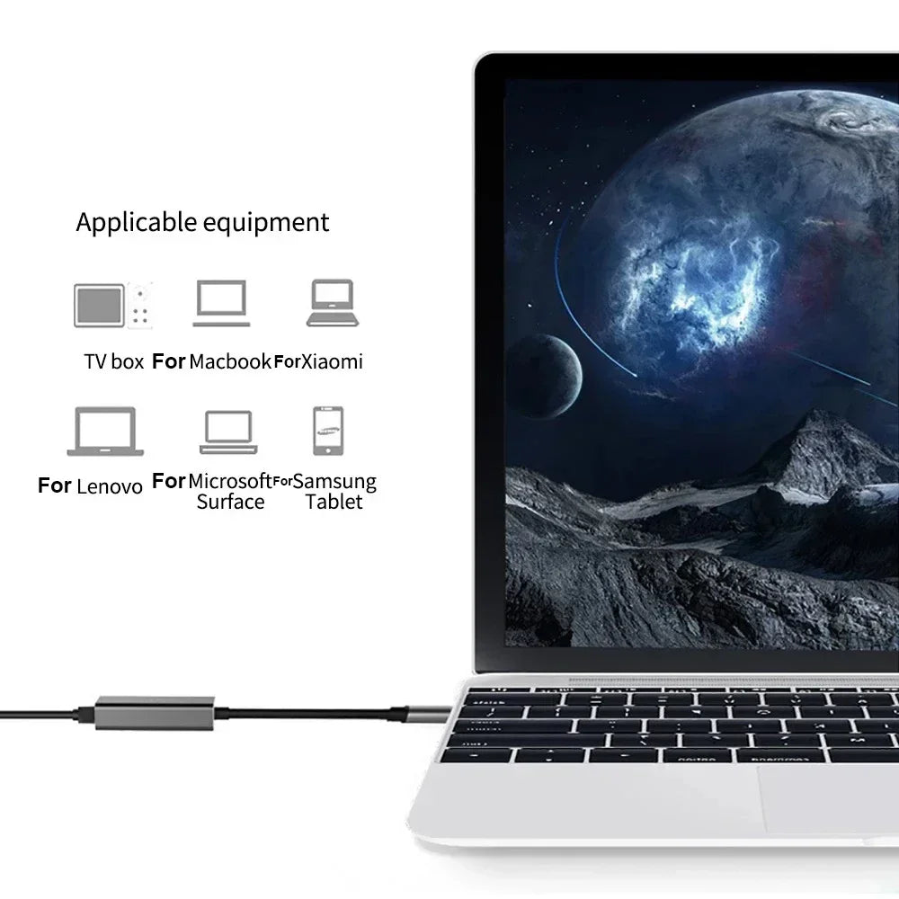 1000Mbps USB C Ethernet Adapter USB 3.0 to RJ45 Gigabit Network Card Lan Adapter for Laptop MacBook PC Windows Android TV Box Peaceful Pleasures Health and Wellness